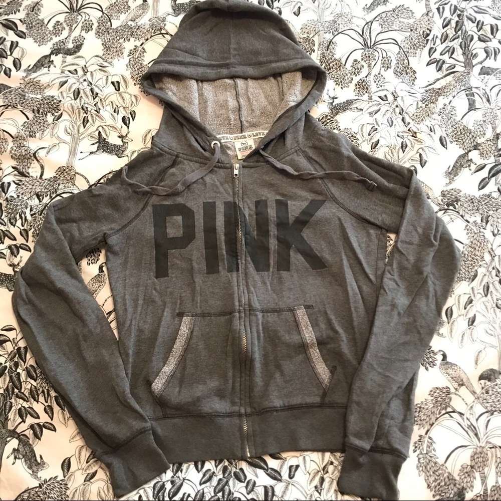 Victoria’s Secret PINK Zip Hoodie Ombré 86 Graphic